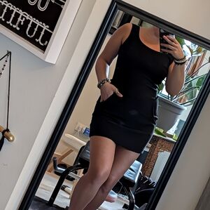 Vintage '90s Rampage Pocket Mini Black Dress